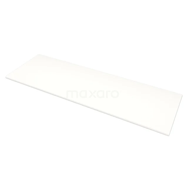 Modulo Plato Wastafelblad | 140.4 cm Solid surface T16-1400-19500 Wit keramisch wastafelblad, rechthoekig design, glad oppervlak, ideaal voor moderne badkamers.