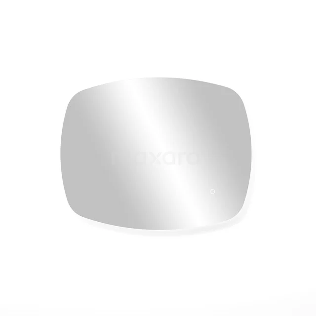 Badkamerspiegel met LED verlichting Norvolo, 80x60 cm M18-0800-43080 Rechthoekige zilverkleurige spiegel zonder lijst, ideaal als moderne badkameraccessoire.