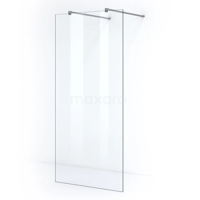 Pearl Walk-in shower | 110 cm Clear glass Free-standing wall IPF11300C Clear glass shower screen with chrome profile, minimalist design and durable finish for modern bathrooms.