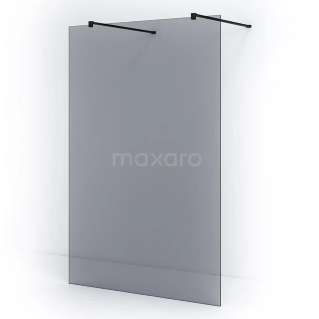 Pearl begehbare Dusche | 140 cm Matt Schwarz Freistehende Wand IPF14301M Glas Duschwand mit Matt Schwarz Profil, minimalistisches Design, perfekt für stilvolle Badezimmergestaltungen.