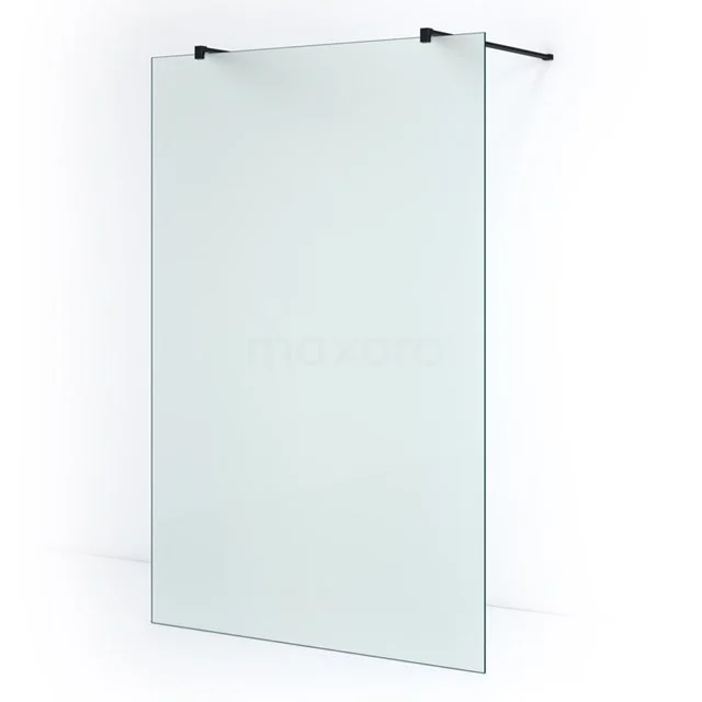 Pearl Inloopdouche | 140 cm Mat zwart Matglas Vrijstaande wand ...