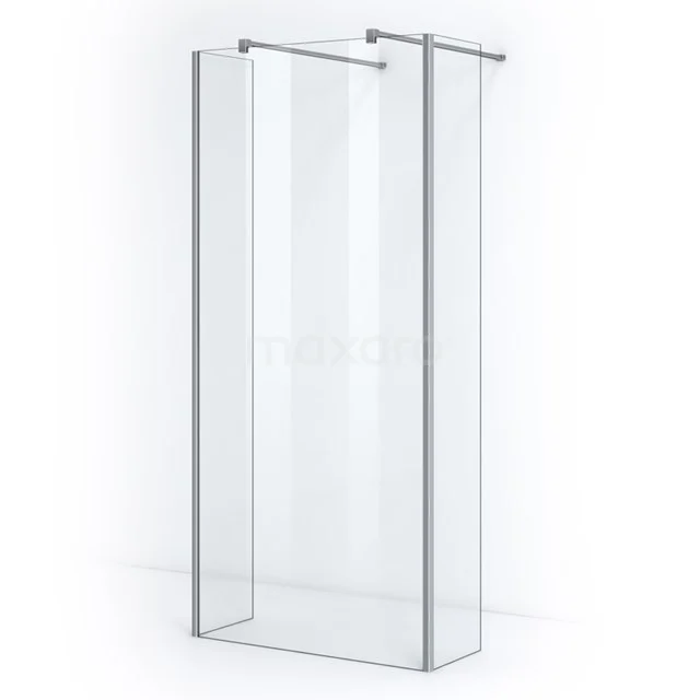 Pearl Inloopdouche | 100 cm  Helder glas Vrijstaande wand met zijwanden IPG10300C