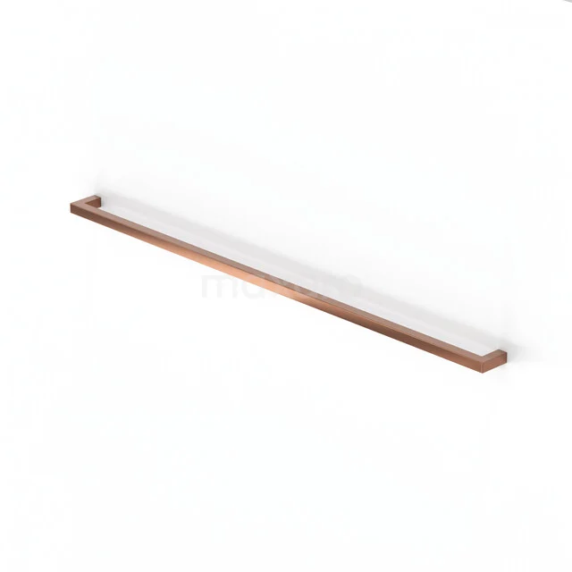 Mano 04 handle, 640mm, copper, shiny H04-0640-18 Koperkleurige handdoekrek van metaal, modern design, ideaal voor een stijlvolle badkamer inrichting.