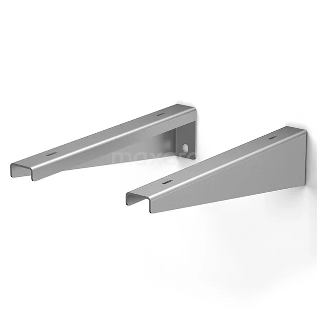 Rohrstangen aus Edelstahl für das Waschbecken, modernes Design, geeignet für eine feste Installation im Badezimmer.