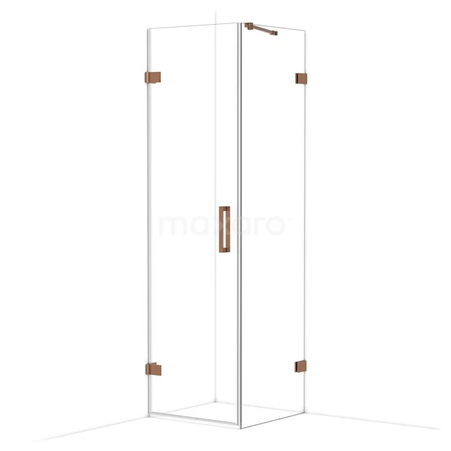 Diamond Douchecabine | 60x60 cm Glanzend koper Helder glas Draaideur Vierkant CDA210606220GKP Diamond Douchecabine | 60x60 cm Glanzend koper Helder glas Draaideur Vierkant CDA210606220GKP