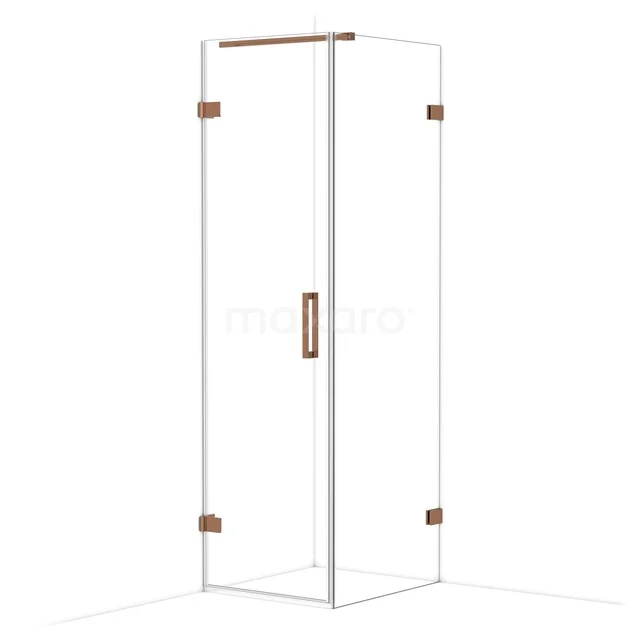 Diamond Douchecabine | 70x60 cm Glanzend koper Helder glas Draaideur Rechthoek CDA210607120GKP Diamond Douchecabine | 70x60 cm Glanzend koper Helder glas Draaideur Rechthoek CDA210607120GKP