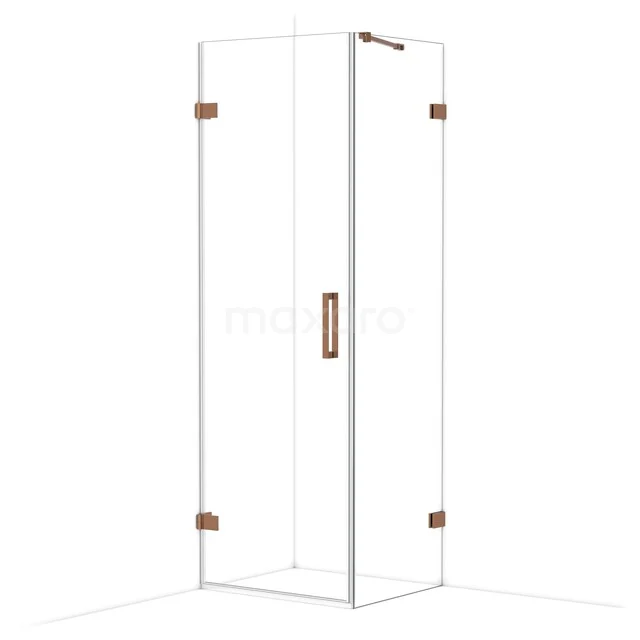 Diamond Douchecabine | 70x60 cm Glanzend koper Helder glas Draaideur Rechthoek CDA210706220GKP Diamond Douchecabine | 70x60 cm Glanzend koper Helder glas Draaideur Rechthoek CDA210706220GKP