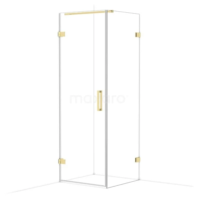 Diamond Douchecabine | 70x70 cm Glanzend lichtgoud Helder glas Draaideur Vierkant CDA210707120GLG Diamond Douchecabine | 70x70 cm Glanzend lichtgoud Helder glas Draaideur Vierkant CDA210707120GLG