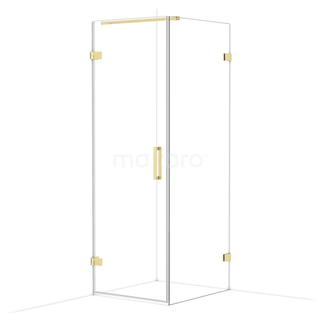 Diamond Douchecabine | 80x70 cm Glanzend lichtgoud Helder glas Draaideur Rechthoek CDA210708120GLG Diamond Douchecabine | 80x70 cm Glanzend lichtgoud Helder glas Draaideur Rechthoek CDA210708120GLG