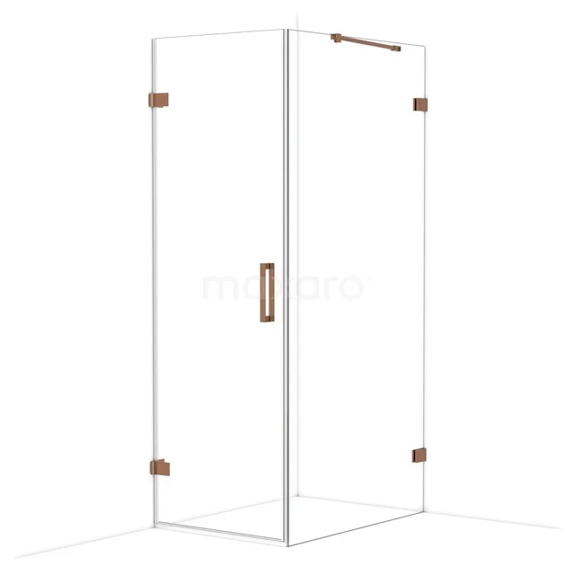 Diamond Shower enclosure | 100x70 cm Glanzend koper Clear glass Pivot door Rectangle CDA210710220GKP Diamond Shower enclosure | 100x70 cm Glanzend koper Clear glass Pivot door Rectangle CDA210710220GKP