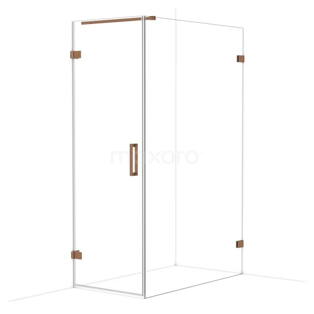 Diamond Douchecabine | 130x70 cm Glanzend koper Helder glas Draaideur Rechthoek CDA210713120GKP Diamond Douchecabine | 130x70 cm Glanzend koper Helder glas Draaideur Rechthoek CDA210713120GKP