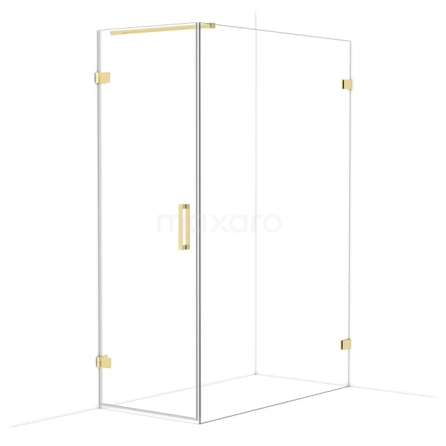 Duschkabine Diamond CDA210714120GLG Glas Duschkabine mit goldfarbenen Details, minimalistisches Design und quadratischer Form für ein modernes Badezimmer.