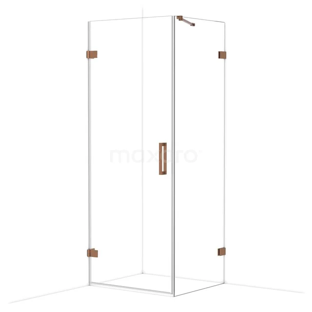 Diamond Douchecabine | 80x70 cm Glanzend koper Helder glas Draaideur Rechthoek CDA210807220GKP Diamond Douchecabine | 80x70 cm Glanzend koper Helder glas Draaideur Rechthoek CDA210807220GKP