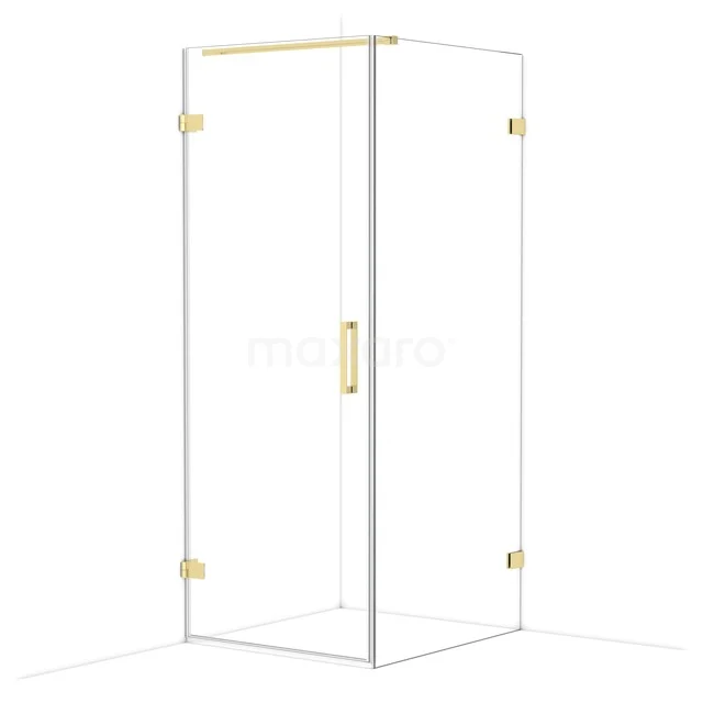 Diamond Douchecabine | 90x80 cm Glanzend lichtgoud Helder glas Draaideur Rechthoek CDA210809120GLG Diamond Douchecabine | 90x80 cm Glanzend lichtgoud Helder glas Draaideur Rechthoek CDA210809120GLG