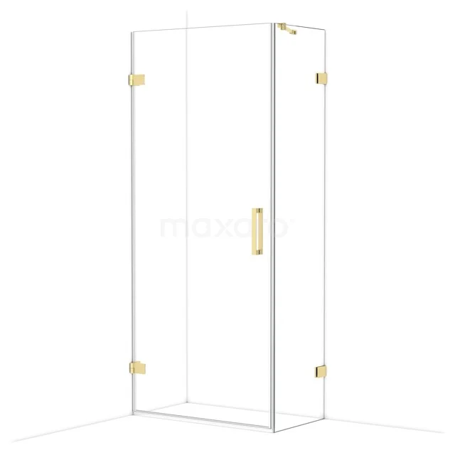 Diamond Douchecabine | 90x50 cm Glanzend lichtgoud Helder glas Draaideur Rechthoek CDA210905220GLG Diamond Douchecabine | 90x50 cm Glanzend lichtgoud Helder glas Draaideur Rechthoek CDA210905220GLG