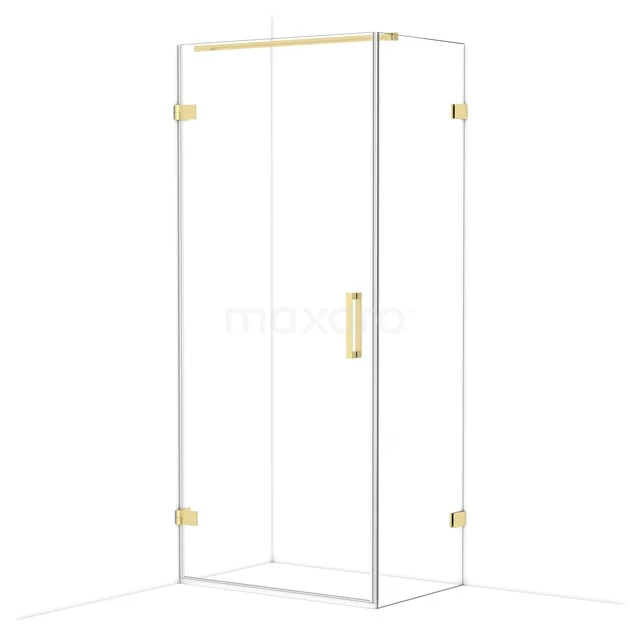 Diamond Douchecabine | 90x60 cm Glanzend lichtgoud Helder glas Draaideur Rechthoek CDA210906120GLG Diamond Douchecabine | 90x60 cm Glanzend lichtgoud Helder glas Draaideur Rechthoek CDA210906120GLG