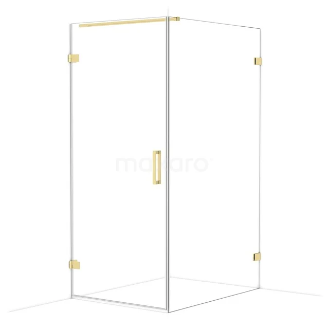 Diamond Douchecabine | 120x90 cm Glanzend lichtgoud Helder glas Draaideur Rechthoek CDA210912120GLG Diamond Douchecabine | 120x90 cm Glanzend lichtgoud Helder glas Draaideur Rechthoek CDA210912120GLG