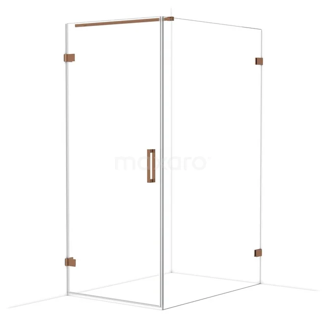 Diamond Douchecabine | 130x90 cm Glanzend koper Helder glas Draaideur Rechthoek CDA210913120GKP Diamond Douchecabine | 130x90 cm Glanzend koper Helder glas Draaideur Rechthoek CDA210913120GKP