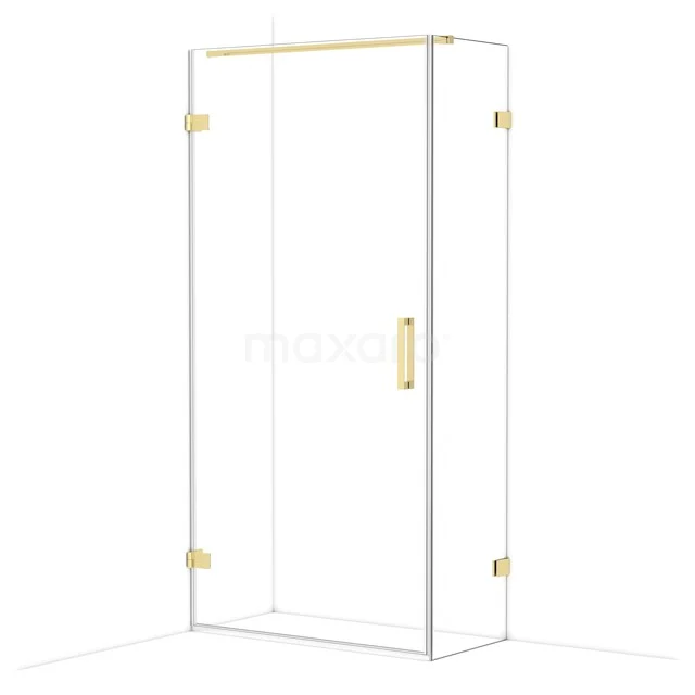 Diamond Douchecabine | 100x50 cm Glanzend lichtgoud Helder glas Draaideur Rechthoek CDA211005120GLG Diamond Douchecabine | 100x50 cm Glanzend lichtgoud Helder glas Draaideur Rechthoek CDA211005120GLG