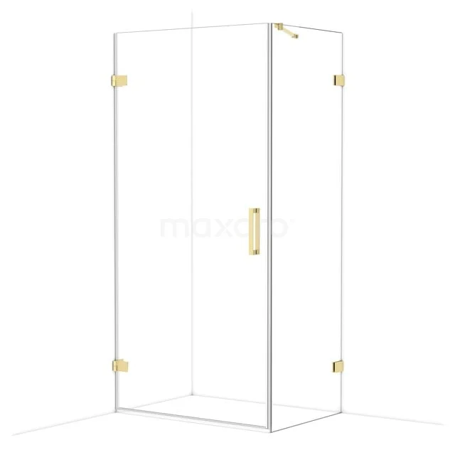 Diamond Douchecabine | 100x70 cm Glanzend lichtgoud Helder glas Draaideur Rechthoek CDA211007220GLG Diamond Douchecabine | 100x70 cm Glanzend lichtgoud Helder glas Draaideur Rechthoek CDA211007220GLG