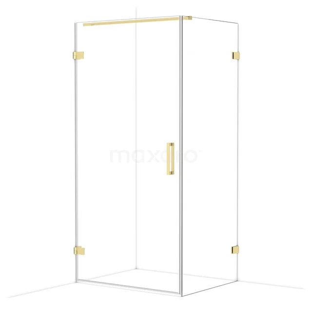 Diamond Shower enclosure | 100x80 cm Glanzend lichtgoud Clear glass Pivot door Rectangle CDA211008120GLG Diamond Shower enclosure | 100x80 cm Glanzend lichtgoud Clear glass Pivot door Rectangle CDA211008120GLG