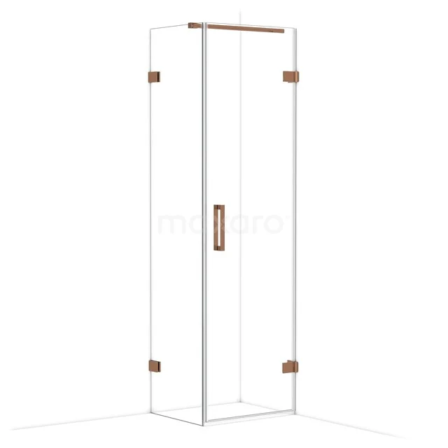 Diamond Douchecabine | 60x50 cm Glanzend koper Helder glas Draaideur Rechthoek CDA220605120GKP Diamond Douchecabine | 60x50 cm Glanzend koper Helder glas Draaideur Rechthoek CDA220605120GKP