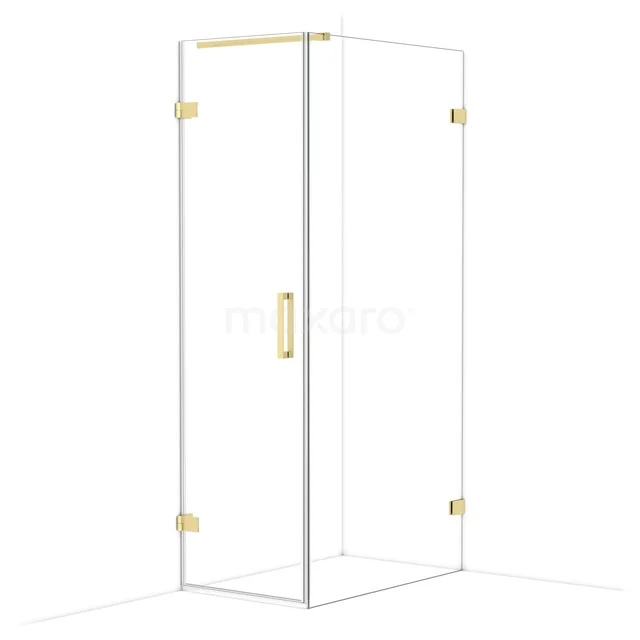 Diamond Douchecabine | 100x60 cm Lichtgoud Helder glas Draaideur Rechthoek CDA220610120LG Diamond Douchecabine | 100x60 cm Lichtgoud Helder glas Draaideur Rechthoek CDA220610120LG