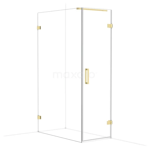 Diamond Shower enclosure | 120x60 cm Glanzend lichtgoud Clear glass Pivot door Rectangle CDA220612120GLG Diamond Shower enclosure | 120x60 cm Glanzend lichtgoud Clear glass Pivot door Rectangle CDA220612120GLG
