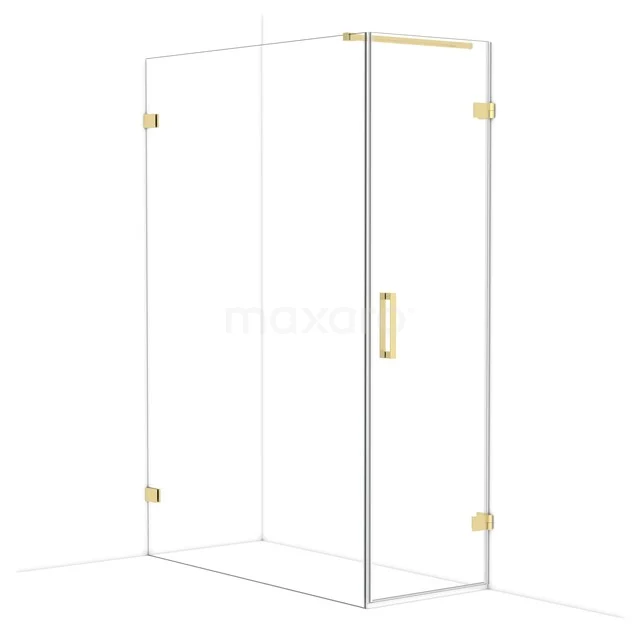 Diamond Douchecabine | 140x60 cm Lichtgoud Helder glas Draaideur Rechthoek CDA220614120LG Diamond Douchecabine | 140x60 cm Lichtgoud Helder glas Draaideur Rechthoek CDA220614120LG
