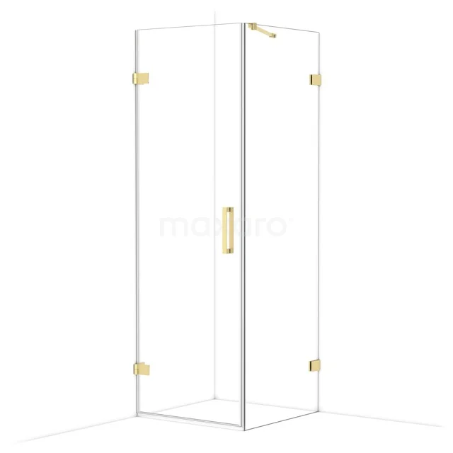 Diamond Douchecabine | 70x70 cm Lichtgoud Helder glas Draaideur Vierkant CDA220707220LG Diamond Douchecabine | 70x70 cm Lichtgoud Helder glas Draaideur Vierkant CDA220707220LG