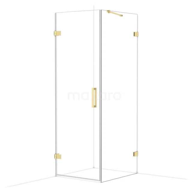 Diamond Douchecabine | 80x70 cm Lichtgoud Helder glas Draaideur Rechthoek CDA220708220LG Diamond Douchecabine | 80x70 cm Lichtgoud Helder glas Draaideur Rechthoek CDA220708220LG