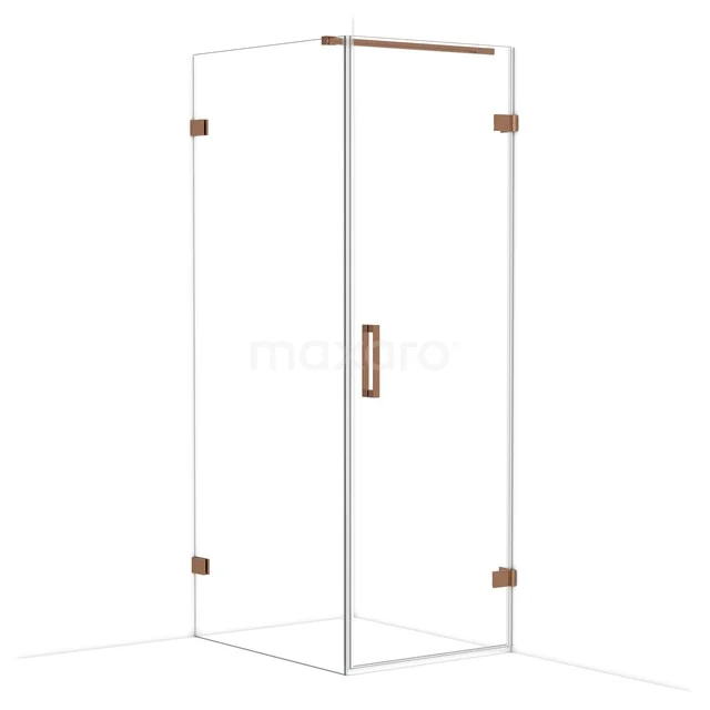 Diamond Douchecabine | 90x70 cm Glanzend koper Helder glas Draaideur Rechthoek CDA220709120GKP Diamond Douchecabine | 90x70 cm Glanzend koper Helder glas Draaideur Rechthoek CDA220709120GKP