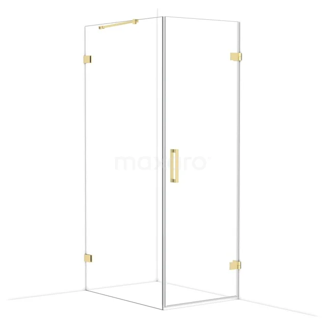 Diamond Douchecabine | 100x70 cm Glanzend lichtgoud Helder glas Draaideur Rechthoek CDA220710220GLG Diamond Douchecabine | 100x70 cm Glanzend lichtgoud Helder glas Draaideur Rechthoek CDA220710220GLG