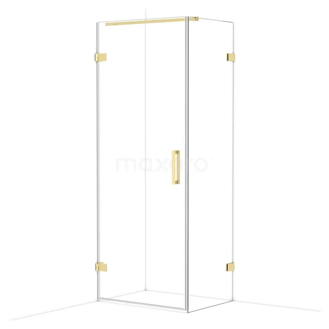 Diamond Douchecabine | 80x60 cm Lichtgoud Helder glas Draaideur Rechthoek CDA220806120LG Diamond Douchecabine | 80x60 cm Lichtgoud Helder glas Draaideur Rechthoek CDA220806120LG