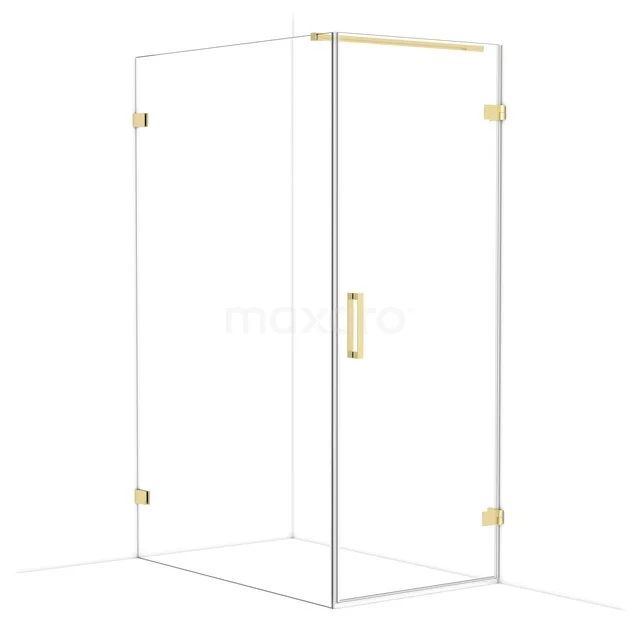 Duschkabine Diamond CDA220813120GLG Duschkabine aus Glas mit goldenen Details, rechteckiges Design, ideal für einen luxuriösen Badezimmerstil.