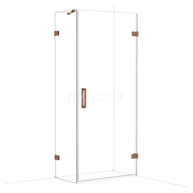 Diamond Douchecabine | 90x50 cm Glanzend koper Helder glas Draaideur Rechthoek CDA220905220GKP Diamond Douchecabine | 90x50 cm Glanzend koper Helder glas Draaideur Rechthoek CDA220905220GKP