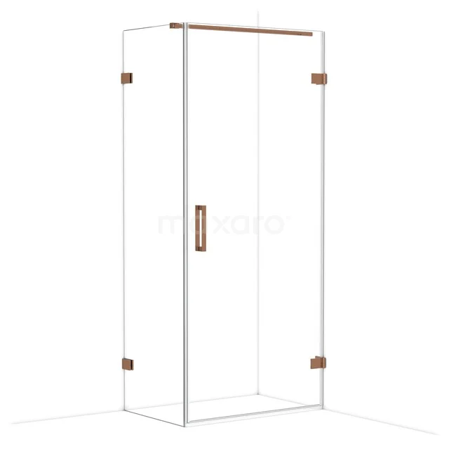 Diamond Douchecabine | 90x60 cm Glanzend koper Helder glas Draaideur Rechthoek CDA220906120GKP Diamond Douchecabine | 90x60 cm Glanzend koper Helder glas Draaideur Rechthoek CDA220906120GKP