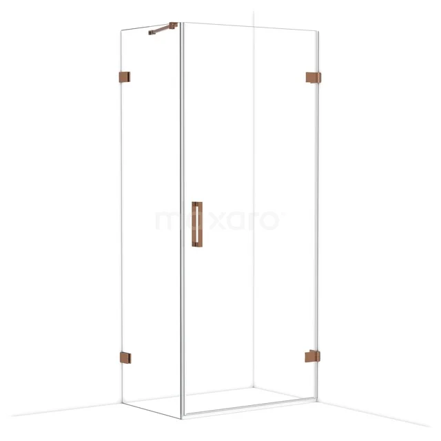 Duschkabine Diamond CDA220906220GKP Glas Duschkabine mit Eckeinstieg, klare Linien, Messingdetails und modernem Erscheinungsbild, ideal für ein luxuriöses Badezimmer.