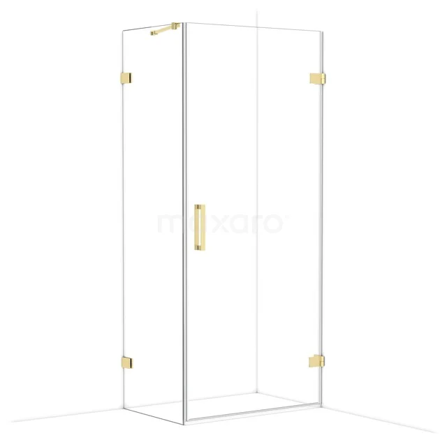 Diamond Douchecabine | 90x60 cm Glanzend lichtgoud Helder glas Draaideur Rechthoek CDA220906220GLG Diamond Douchecabine | 90x60 cm Glanzend lichtgoud Helder glas Draaideur Rechthoek CDA220906220GLG
