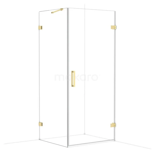 Diamond Douchecabine | 90x80 cm Lichtgoud Helder glas Draaideur Rechthoek CDA220908220LG Diamond Douchecabine | 90x80 cm Lichtgoud Helder glas Draaideur Rechthoek CDA220908220LG