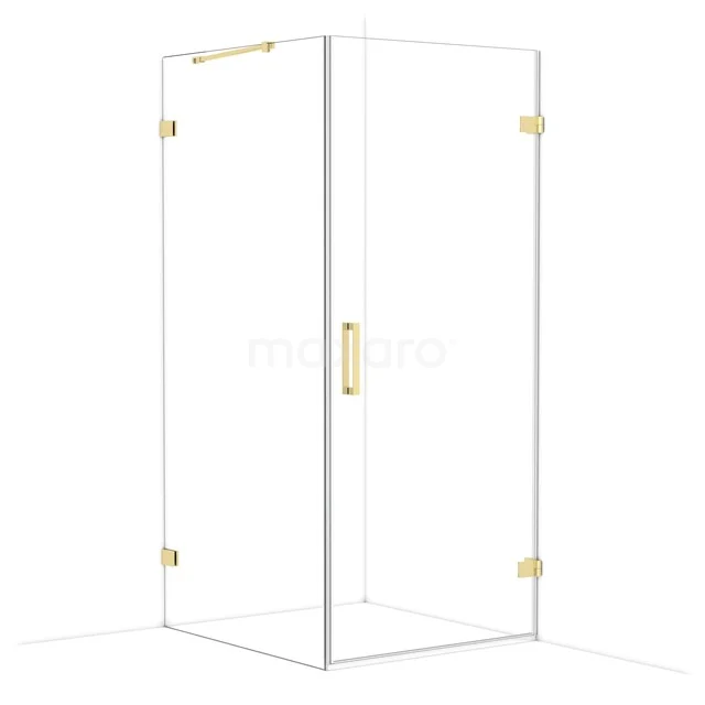 Diamond Douchecabine | 100x90 cm Glanzend lichtgoud Helder glas Draaideur Rechthoek CDA220910220GLG Diamond Douchecabine | 100x90 cm Glanzend lichtgoud Helder glas Draaideur Rechthoek CDA220910220GLG