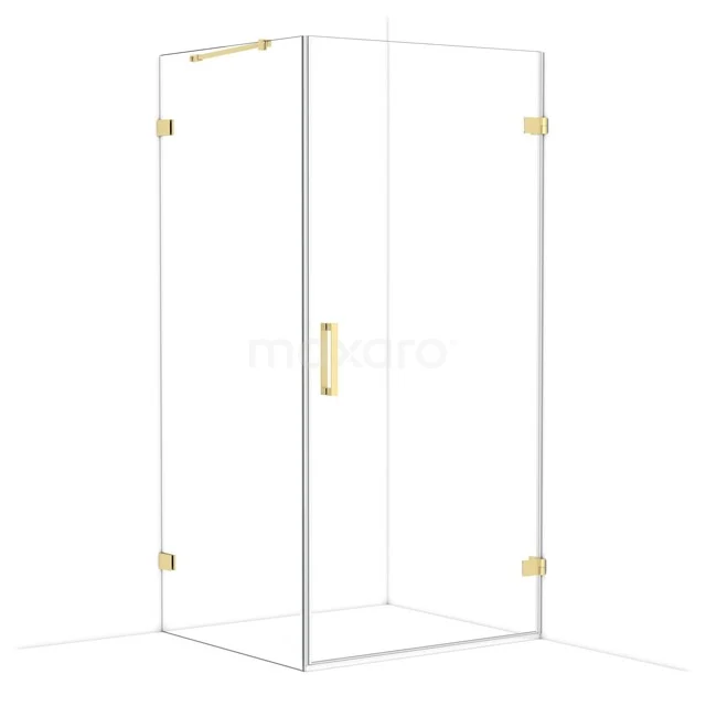 Diamond Douchecabine | 100x90 cm Lichtgoud Helder glas Draaideur Rechthoek CDA221009220LG Diamond Douchecabine | 100x90 cm Lichtgoud Helder glas Draaideur Rechthoek CDA221009220LG