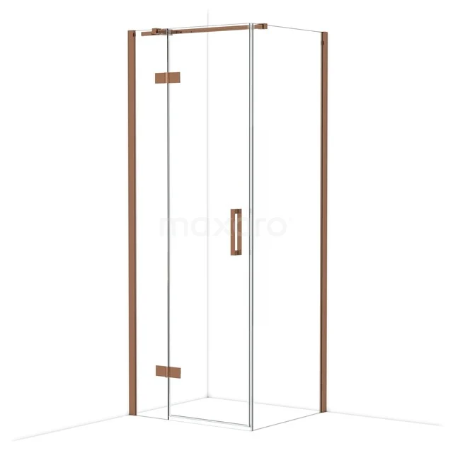 Diamond Douchecabine | 80x70 cm Glanzend koper Helder glas Draaideur Rechthoek CDB213507310GKP Diamond Douchecabine | 80x70 cm Glanzend koper Helder glas Draaideur Rechthoek CDB213507310GKP