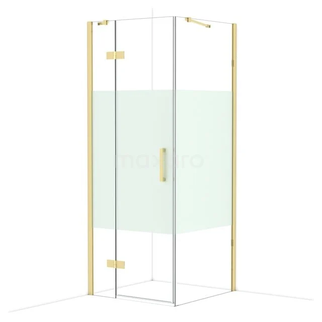 Duschkabine Diamond CDB213508413GLG Eck-Duschkabine mit goldfarbenen Akzenten, gläsernen Wänden und modernem Design für stilvolle Bäder.