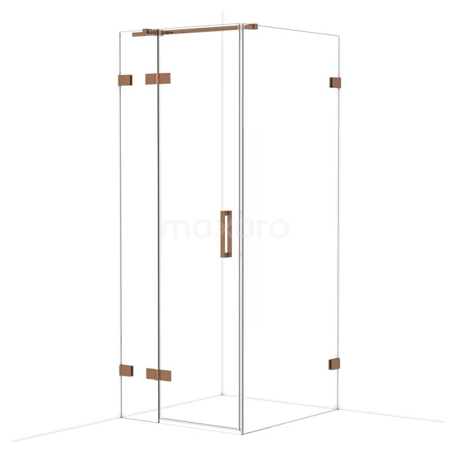 Diamond Douchecabine | 90x80 cm Glanzend koper Helder glas Draaideur Rechthoek CDB213509320GKP Diamond Douchecabine | 90x80 cm Glanzend koper Helder glas Draaideur Rechthoek CDB213509320GKP