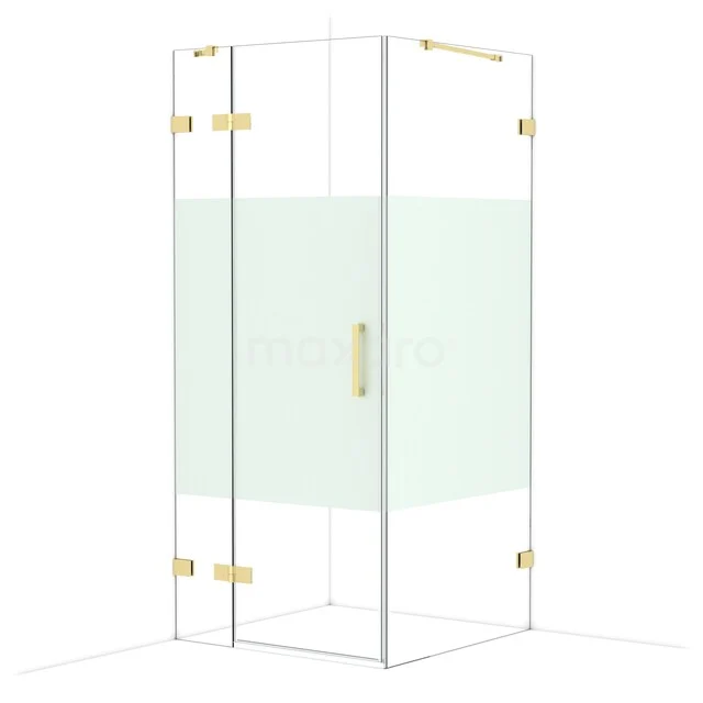 Duschkabine Diamond CDB213609423GLG Eck-Duschkabine aus Glas mit goldfarbenen Scharnieren, modernes Design, ideal für luxuriöse Badezimmergestaltung.