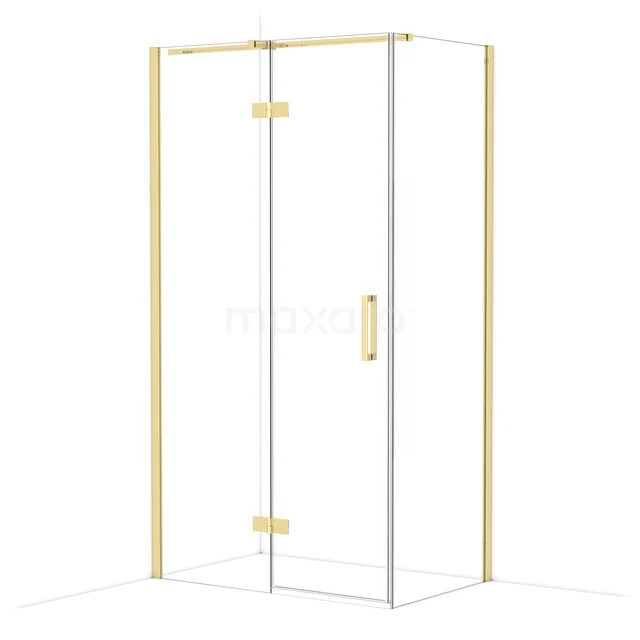 Duschkabine Diamond CDB216507310GLG Glas Duschkabine mit Gold Akzenten, quadratisches Design, hochwertige Materialien für ein stilvolles Badezimmer.