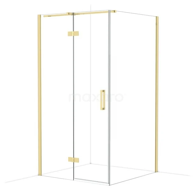 Diamond Douchecabine | 110x110 cm Glanzend lichtgoud Helder glas Draaideur Vierkant CDB216511310GLG Diamond Douchecabine | 110x110 cm Glanzend lichtgoud Helder glas Draaideur Vierkant CDB216511310GLG