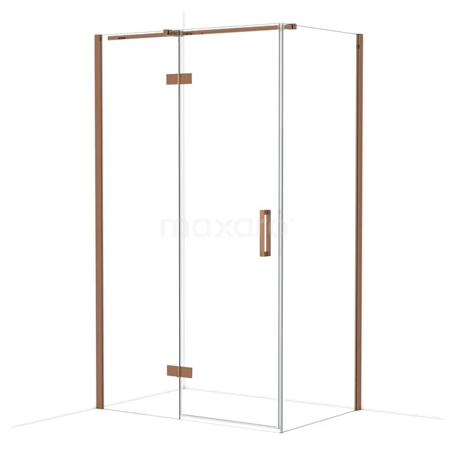 Diamond Douchecabine | 120x80 cm Glanzend koper Helder glas Draaideur Rechthoek CDB216608310GKP Diamond Douchecabine | 120x80 cm Glanzend koper Helder glas Draaideur Rechthoek CDB216608310GKP