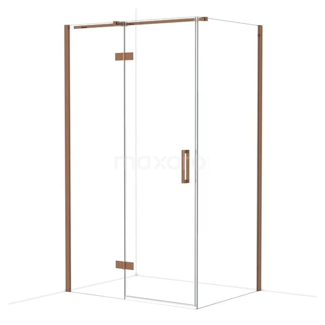 Diamond Douchecabine | 120x90 cm Glanzend koper Helder glas Draaideur Rechthoek CDB216609310GKP Diamond Douchecabine | 120x90 cm Glanzend koper Helder glas Draaideur Rechthoek CDB216609310GKP